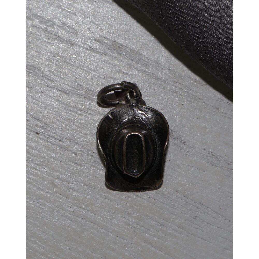 Cowboy Sterling Silver Hat Charm 2.01G / 0.9in
